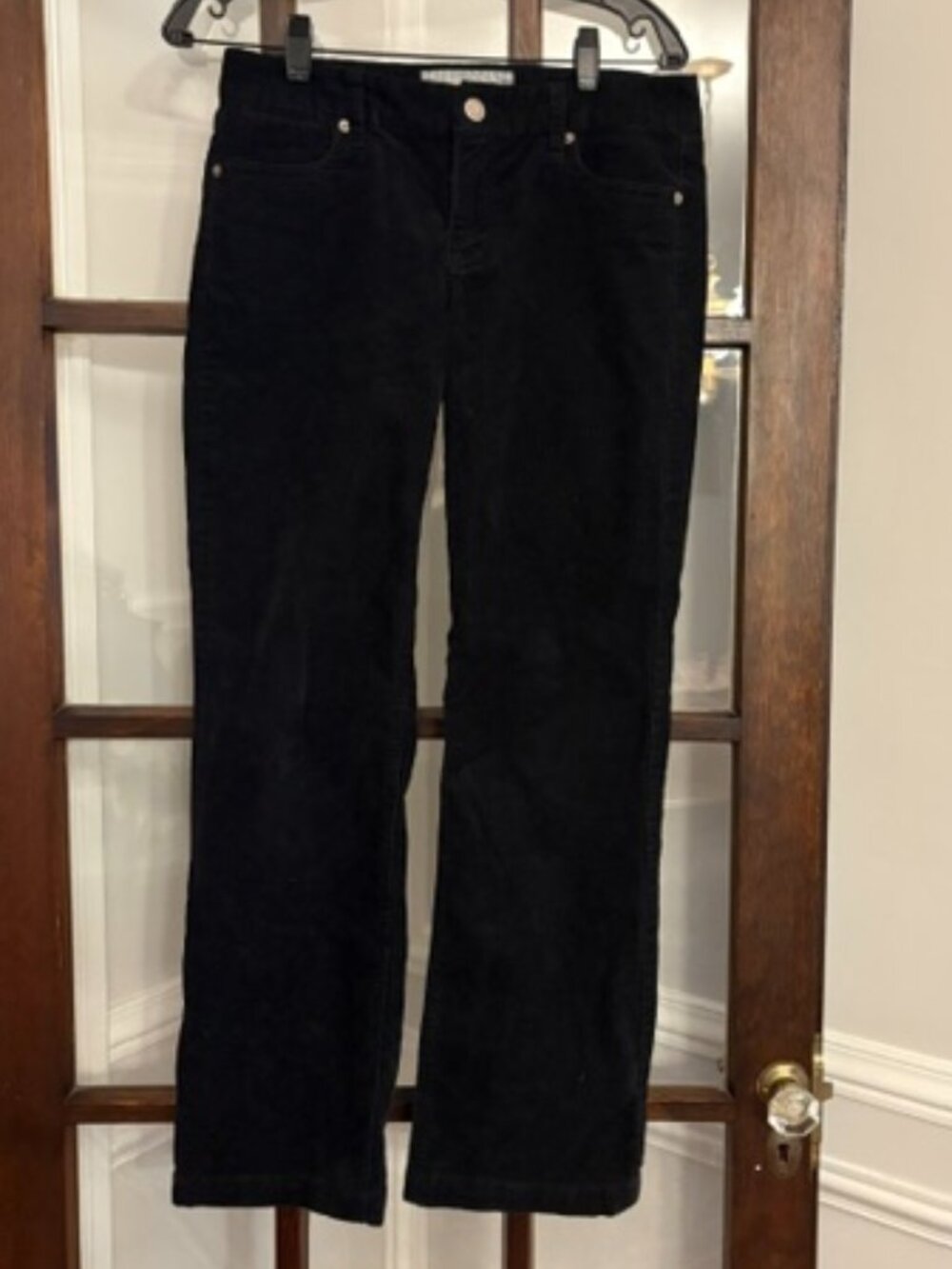 J.Crew Factory Black Bootcut Corduroy Pants, Size 28S